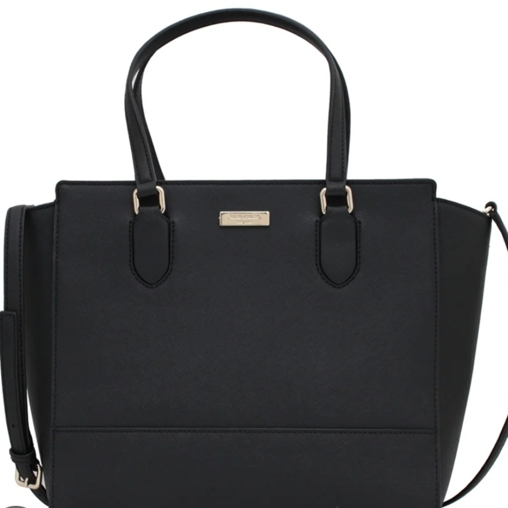 NWOT Kate Spade Black Leather Purse And Gold Hardware, Excellent Condition.